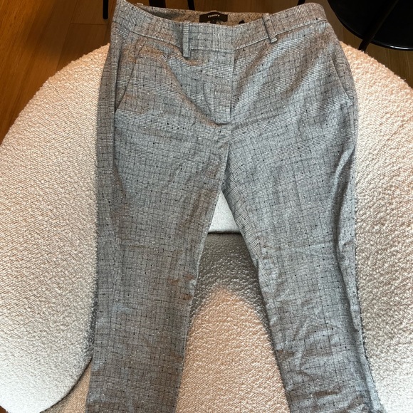 Theory straight leg wool blend tweed pants - Picture 4 of 5